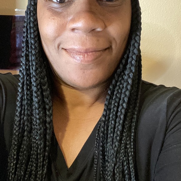 New black adjustable hat small box braids - Picture 7 of 8